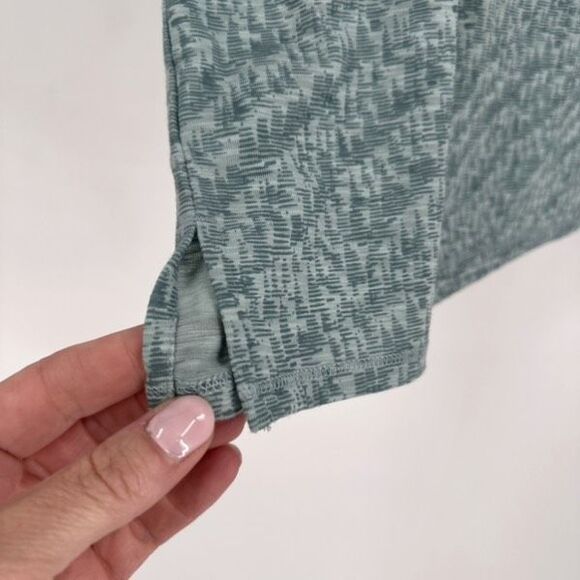 L.L. Bean Streamside Shirt Top Size 2X Plus Crew Neck Short Sleeve Green Active - Picture 7 of 10